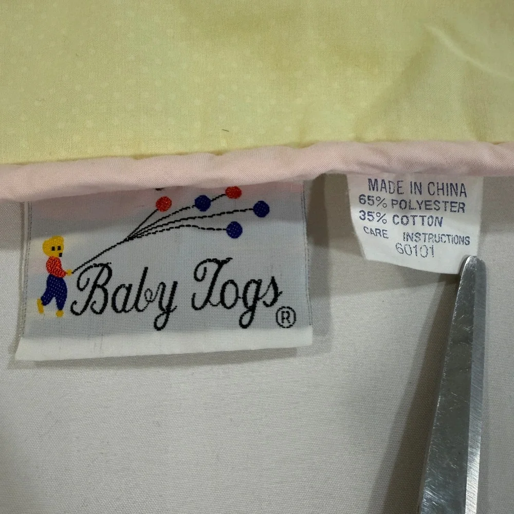 Baby Togs Vintage Bo Peep Sheep Nursery Quilt Blanket Pastel Applique 35x45
